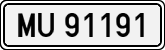 License plates of Spain, 1900 year series