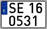 License plates of Spain, 1900 year series