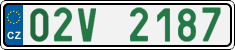 License plate of the Czech Republic, Oldtimers (2001)