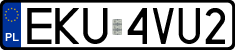 License plates of Poland, Regular car plates
