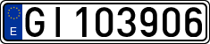 License plates of Spain, 1900 year series