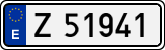 License plates of Spain, 1900 year series