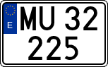 License plates of Spain, 1900 year series