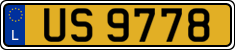 License plate of Luxembourg, 2003 year system