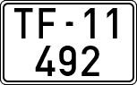License plates of Spain, 1900 year series