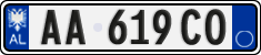 License plate of Albania, Cars (2011)