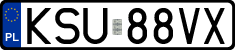 License plates of Poland, Regular car plates
