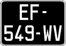 French license plate, SIV (oldtimers)