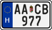 license plates of Hungary, Regular plates (2022)