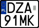 License plates of Poland, Special vehicles and motorcycles