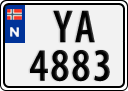 License plate of Norway, Trailers, motorcycles, special vehicles
