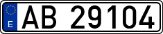 License plates of Spain, 1900 year series