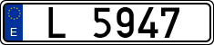 License plates of Spain, 1900 year series
