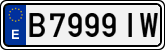 License plates of Spain, 1971 year series
