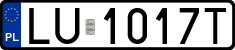License plates of Poland, Regular car plates