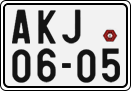 License plate of the Czech Republic, Motorcycles (1960)