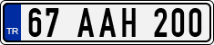 License plate of Turkey, Regular plates