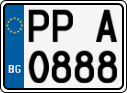 License plate of Bulgaria, Motorcycles