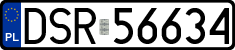 License plates of Poland, Regular car plates