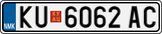 License plate of North Macedonia, Regular plates (2012)