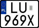 License plates of Poland, Special vehicles and motorcycles