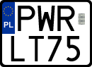 License plates of Poland, Special vehicles and motorcycles