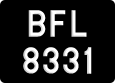 License plate of Malaysia, A(BC) 1(234)