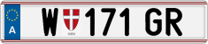 License plate of Austria, Regular plates