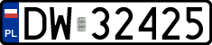 License plates of Poland, Regular car plates