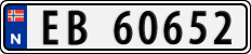 License plate of Norway, Cars