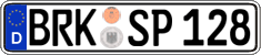 German license plate, Regular plates