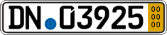 German license plate, Short-term transit plates