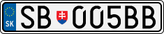 License plate of Slovakia, Cars