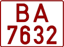 License plate Belarus, Trucks and buses (1992)