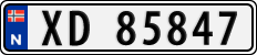 License plate of Norway, Cars