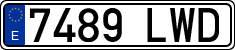 License plates of Spain, Ordinary (2000)