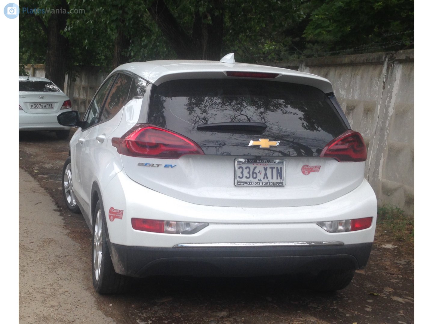 336-XTN, License plate without vehicle 