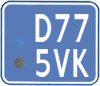 License plate of the Netherlands, Mopeds