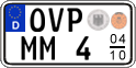 German license plate, Seasonal plates