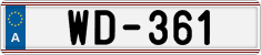 License plate of Austria, Diplomatic