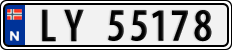 License plate of Norway, Cars