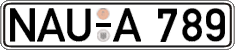 German license plate, Regular plates