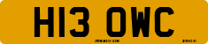 License plate of the United Kingdom, 1983 year system