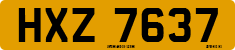 License plate of the United Kingdom, Northern Ireland (1966)