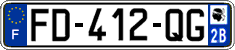 French license plate, SIV (ordinary)