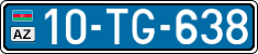 License plate of Azerbaijan, Public transport