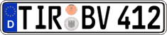 German license plate, Regular plates