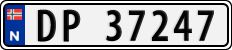 License plate of Norway, Cars