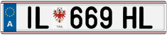 License plate of Austria, Regular plates