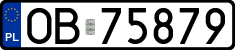 License plates of Poland, Regular car plates